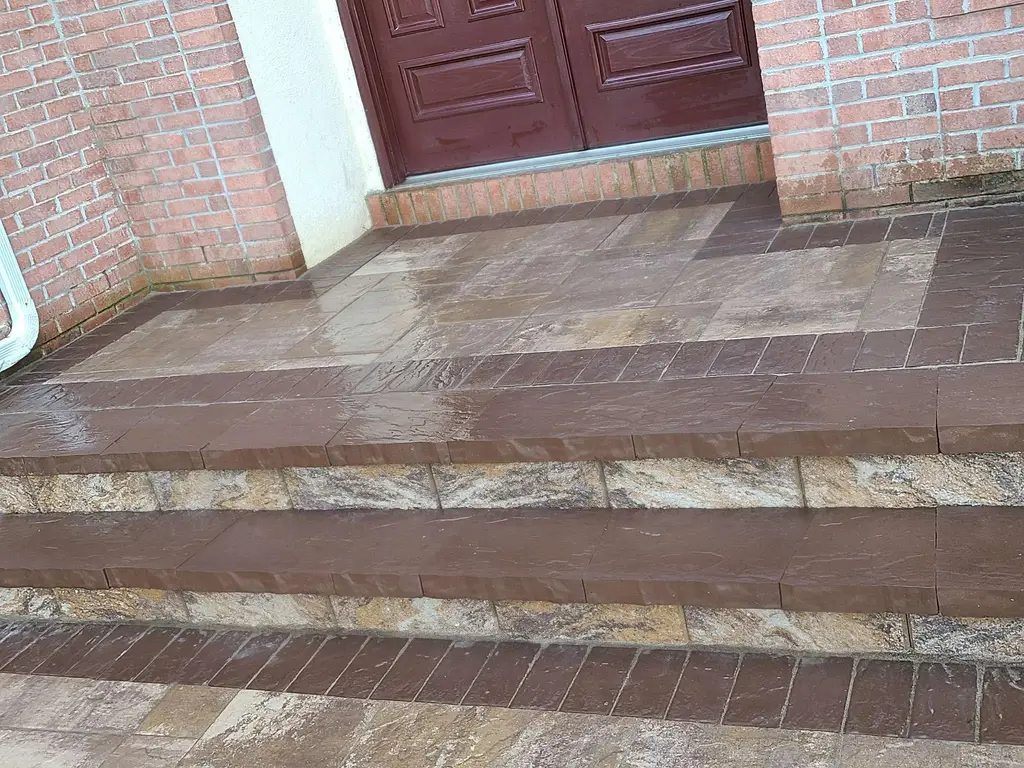 Brick Front Steps Makeover Monmouth County NJ