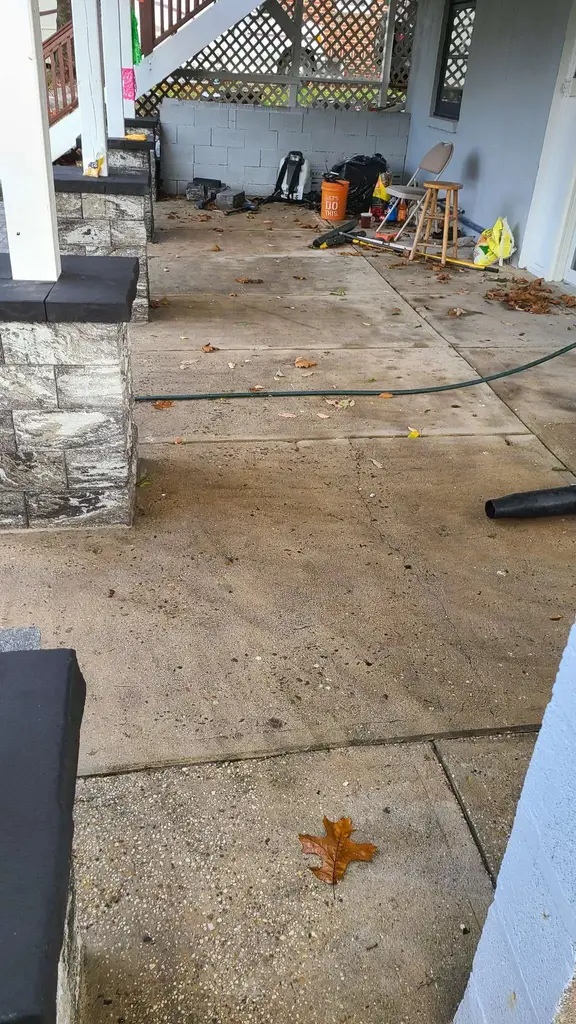 Concrete Patio Cleaning Prep Monmouth County NJ