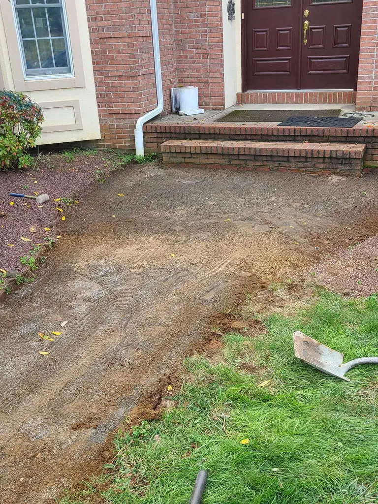 Front Steps Walkway Excavation Monmouth County NJ