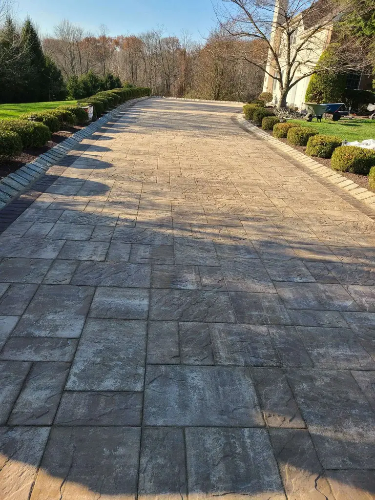 Long Paver Driveway Monmouth County NJ