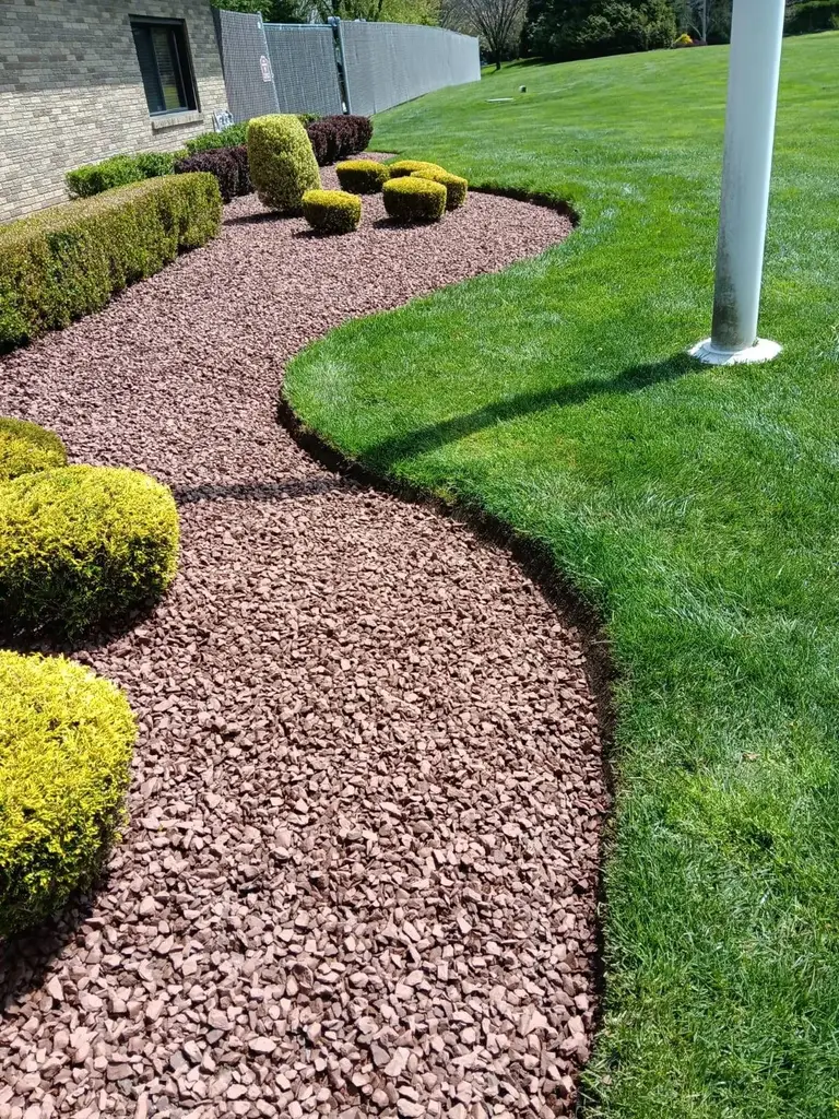 Red-Stone Landscaping Beds Monmouth County NJ