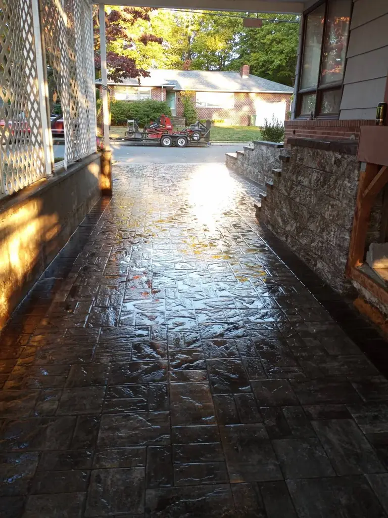 Wet Paver Patio Installation Monmouth County NJ